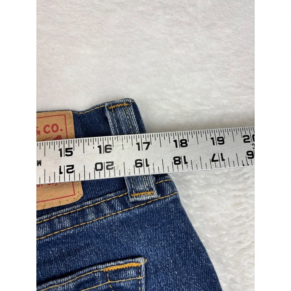 Levis Type 1 Men's 34x29 Tough Bootcut Vintage Jeans Dark Blue Western Fit